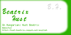 beatrix hust business card